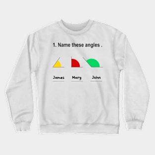 Name These Angles Crewneck Sweatshirt